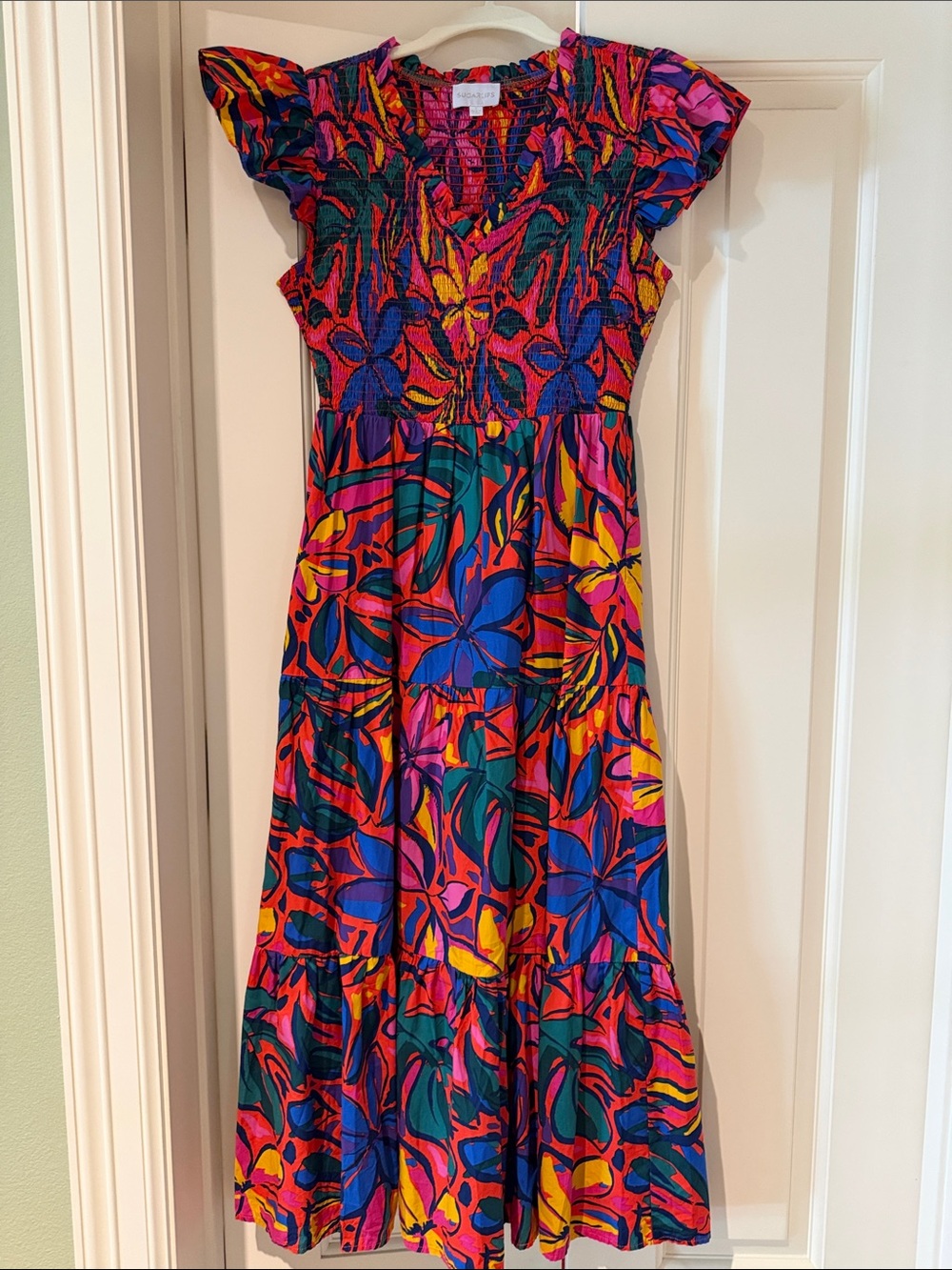 Sugarlips Multicolor Floral Maxi Dress - Blue Pink Yellow Green Purple
